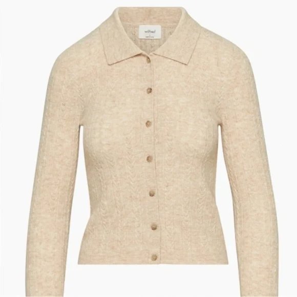 Aritzia Wilfred Cashmere Cardigan - Picture 1 of 13